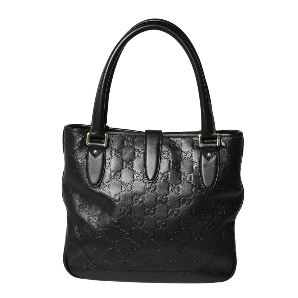 Gucci Guccissima Handbag Jackie Leather Black